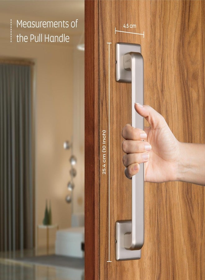 LAPO Door Handle Cool Door Pull Handles For Main Door|Main Door Handle|Door Handle|Zinc Alloy(10 Inches- Pack Of 1)Matt Finish|3 Years Warranty,Silver - Image 5
